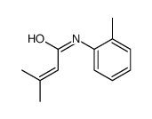 3-methyl-N-(2-methylphenyl)but-2-enamide结构式