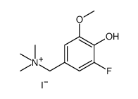 1-(3-fluoro-4-hydroxy-5-methoxyphenyl)-N,N,N-trimethylmethanaminium iodide Structure