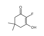 2-Cyclohexen-1-one,2-fluoro-3-hydroxy-5,5-dimethyl-结构式