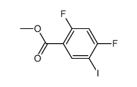 methyl 2,4-difluoro-5-iodobenzoate Structure