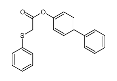 (4-phenylphenyl) 2-phenylsulfanylacetate结构式