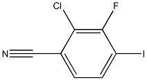 2-chloro-3-fluoro-4-iodobenzonitrile Structure
