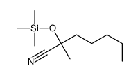2-methyl-2-trimethylsilyloxyheptanenitrile Structure