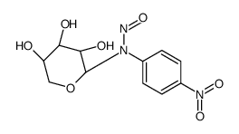 N-(4-nitrophenyl)-N-[(3R,4S,5R)-3,4,5-trihydroxyoxan-2-yl]nitrous amide结构式
