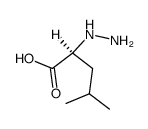(S)-2-hydrazinyl-4-methylpentanoic acid Structure