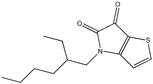 4-(2-乙基己基)-4H-噻吩并[3,2-b]吡咯-5,6-二酮结构式