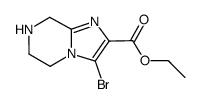 ethyl 3-bromo-5,6,7,8-tetrahydroimidazo[1,2-a]pyrazine-2-carboxylate Structure
