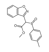 methyl (1,2-benzisoxazol-3-yl)-p-tolylsulphinyl-acetate结构式