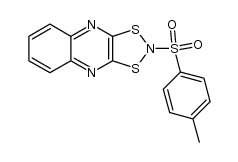 2-(p-Tolylsulfonyl)-1,3,2-dithiazolo[4,5-b]chinoxalin Structure