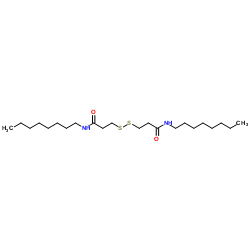 3,3'-Disulfanediylbis(N-octylpropanamide) Structure