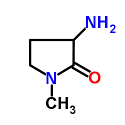 3-氨基-1-甲基吡咯烷-2-酮结构式