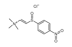 trans-β-(p-nitrophenylsulfinyl)vinyltrimethylammonium chloride结构式