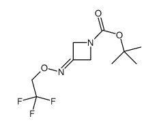 tert-butyl 3-(2,2,2-trifluoroethoxyimino)azetidine-1-carboxylate结构式