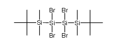 1,4-di-tert-butyl-1,1,4,4-tetramethyl-2,2,3,3-tetrabromotetrasilane结构式