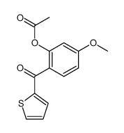 5-methoxy-2-(thiophene-2-carbonyl)phenyl acetate结构式