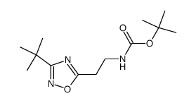tert-butyl [2-(3-tert-butyl-1,2,4-oxadiazol-5-yl)ethyl]carbamate Structure