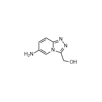 (6-氨基-[1,2,4]三唑并[4,3-a]吡啶-3-基)甲醇结构式