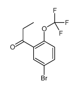 4-Bromo-2-propanoyl-1-(trifluoromethoxy)benzene Structure