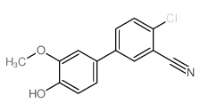 4-CHLORO-4'-HYDROXY-3'-METHOXY-[1,1'-BIPHENYL]-3-CARBONITRILE Structure