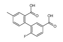 2-(5-carboxy-2-fluorophenyl)-5-methylbenzoic acid结构式