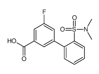 2'-(N,N-Dimethylsulfamoyl)-5-fluoro-[1,1'-biphenyl]-3-carboxylic acid structure