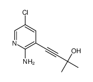 4-(2-amino-5-chloro-pyridin-3-yl)-2-methyl-but-3-yn-2-ol Structure