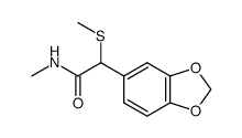 2-(benzo[d][1,3]dioxol-5-yl)-N-methyl-2-(methylthio)acetamide Structure