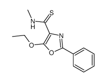5-ETHOXY-N-METHYL-2-PHENYLOXAZOLE-4-CARBOTHIOAMIDE结构式