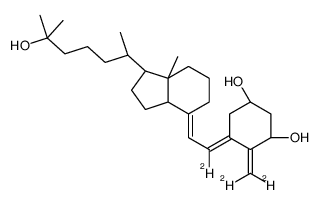 1α,25-二羟维生素 D3 (6,19,19-d3)结构式