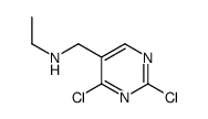 (2,4-Dichloro-pyrimidin-5-ylmethyl)-ethyl-amine Structure