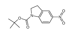 tert-butyl 5-nitro-2,3-dihydro-1H-indole-1-carboxylate Structure