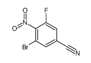 3-Bromo-5-fluoro-4-nitrobenzonitrile structure