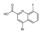 4-bromo-8-fluoroquinoline-2-carboxylic acid结构式