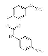 (4-methoxyphenyl)methyl N-(4-methylphenyl)carbamate Structure