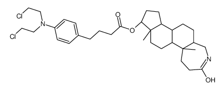 17β-hydroxy-3a-aza-A-homo-5α-androstan-3-one p-phenylbutyrate ester结构式