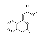 (Z)-methyl 2-(3,3-dimethylisochroman-1-ylidene)acetate结构式