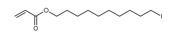 10-iododecyl acrylate Structure