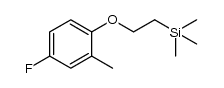 [2-(4-fluoro-2-methylphenoxy)ethyl]trimethylsilane Structure