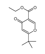 6-(叔丁基)-4-氧代-4H-吡喃-3-羧酸乙酯结构式