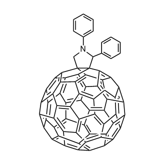 N,2-二苯基[60]富勒烯吡咯烷结构式