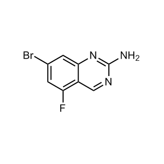 7-溴-5-氟-2-喹唑啉胺结构式