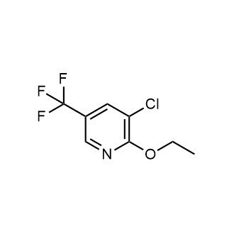 3-氯-2-乙氧基-5-(三氟甲基)吡啶结构式