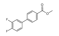 3',4'-difluoro-biphenyl-4-carboxylic acid methyl ester结构式