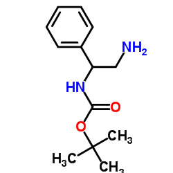 2-(Boc-氨基)-2-苯基乙胺结构式