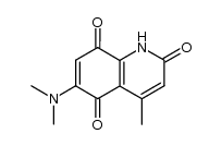 6-dimethylamino-4-methyl-2,5,8(1H)-quinolinetrione Structure