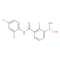 3-(2,4-DichlorophenylcarbaMoyl)-2-fluorobenzeneboronic acid Structure