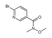 6-BROMO-N-METHOXY-N-METHYLNICOTINAMIDE structure