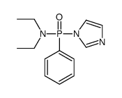N,N-Diethyl-p-imidazol-1-yl-p-phenyl-phosphinic amide Structure