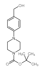 1-Boc-4-(4-羟甲基苯基)哌嗪结构式