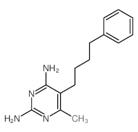 2,4-Pyrimidinediamine,6-methyl-5-(4-phenylbutyl)- Structure